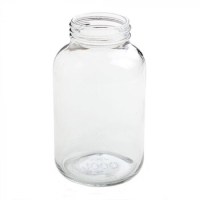 Glazen poederpot 1000ml schroefdeksel - Zero Waste Groothandel