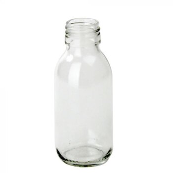 Glazen flessen 100ml met schroefdeksel - Zero Waste Groothandel